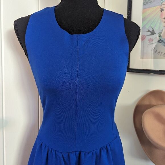 Madewell Cobalt Blue Dress Coastal Cowgirl Tenniscore Preppy Sailor Chic XS - Picture 4 of 9